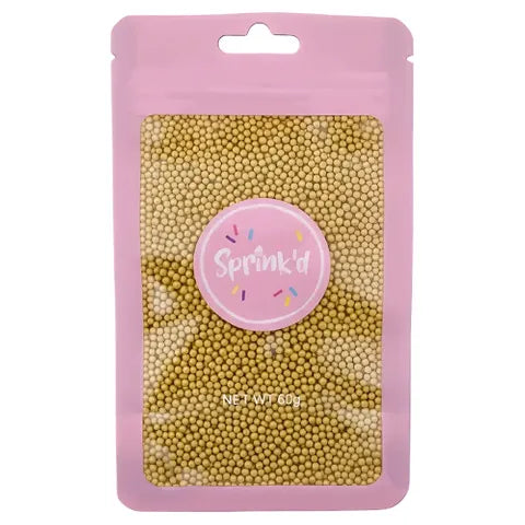 Sprink'd 2mm Sugar Balls Gold 60g
