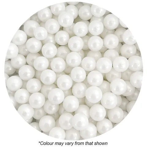 Sprink'd 8mm Sugar Balls Pearl White 500g