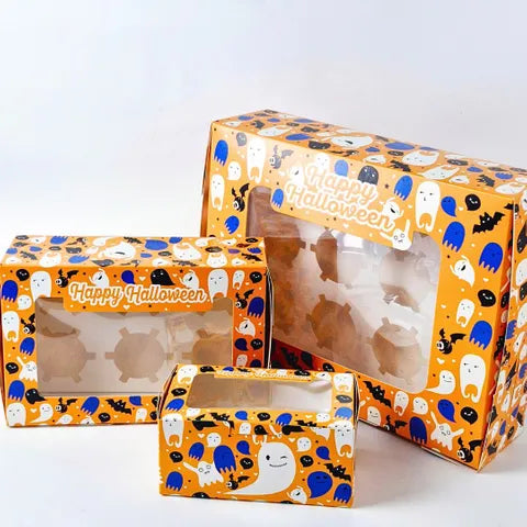 Halloween Cupcake Boxes - Assorted Sizes