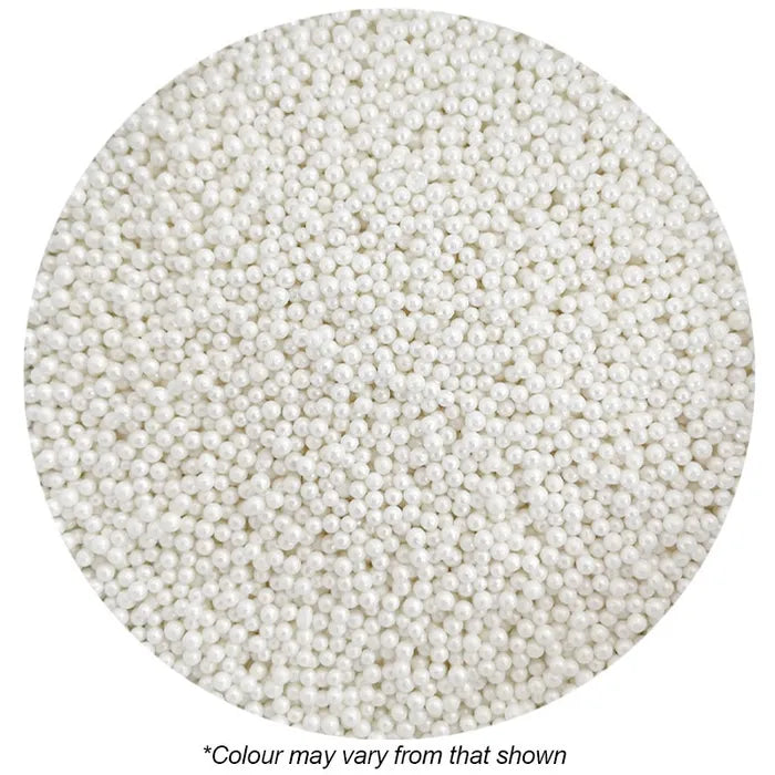 Sprink'd 2mm Sugar Balls Pearl White 500g