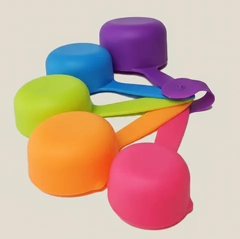 Cake Craft Multi Coloured Measuring Cups 5Pc