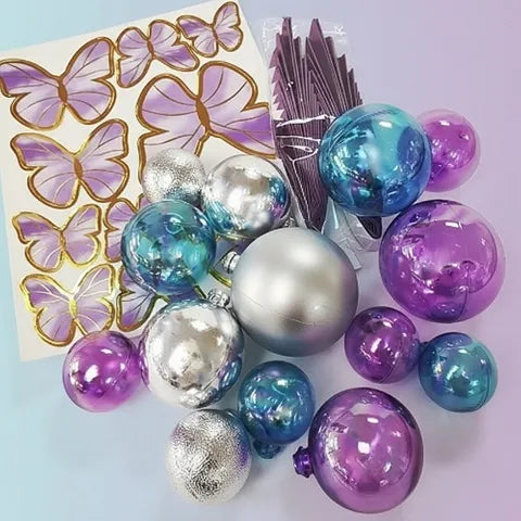 Wish Deco Ball, Fan, Butterfly Topper Set 27pc