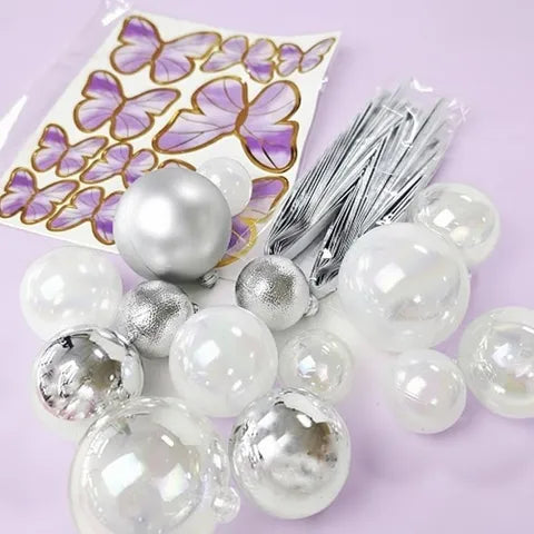 Wish Deco Ball, Fan, Butterfly Topper Set 27pc