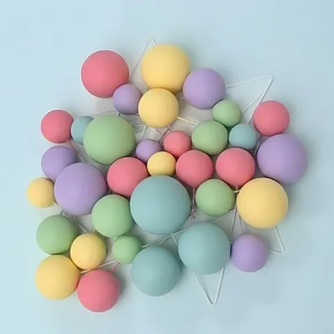 Wish Deco Foam Ball Topper Set - 32PC