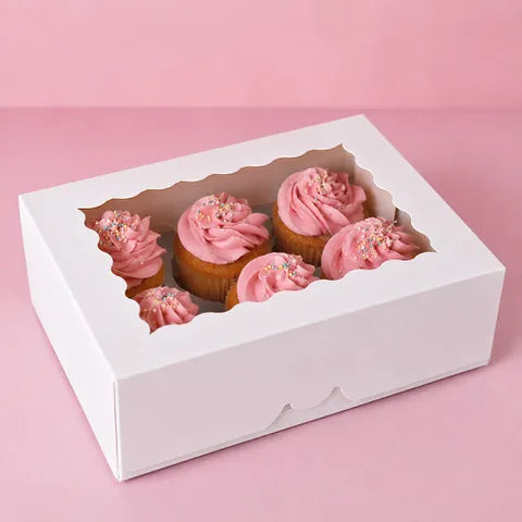 Cake Craft - White Cupcake Box - 12 Hole