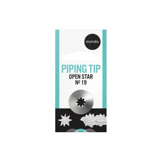 Mondo - Piping Tip - #19 S/S - Open Star