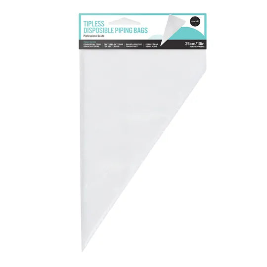 Mondo - Tipless Disposable Piping Bags 10in/25cm - 50pk