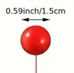 5PC Ball Topper - XX Small - Gloss Red