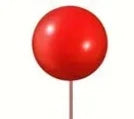5PC Ball Topper - Small - Gloss Red