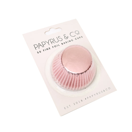 Papyrus and Co 50PK Foil Baking Cups - Pastel Pink Standard 50mm