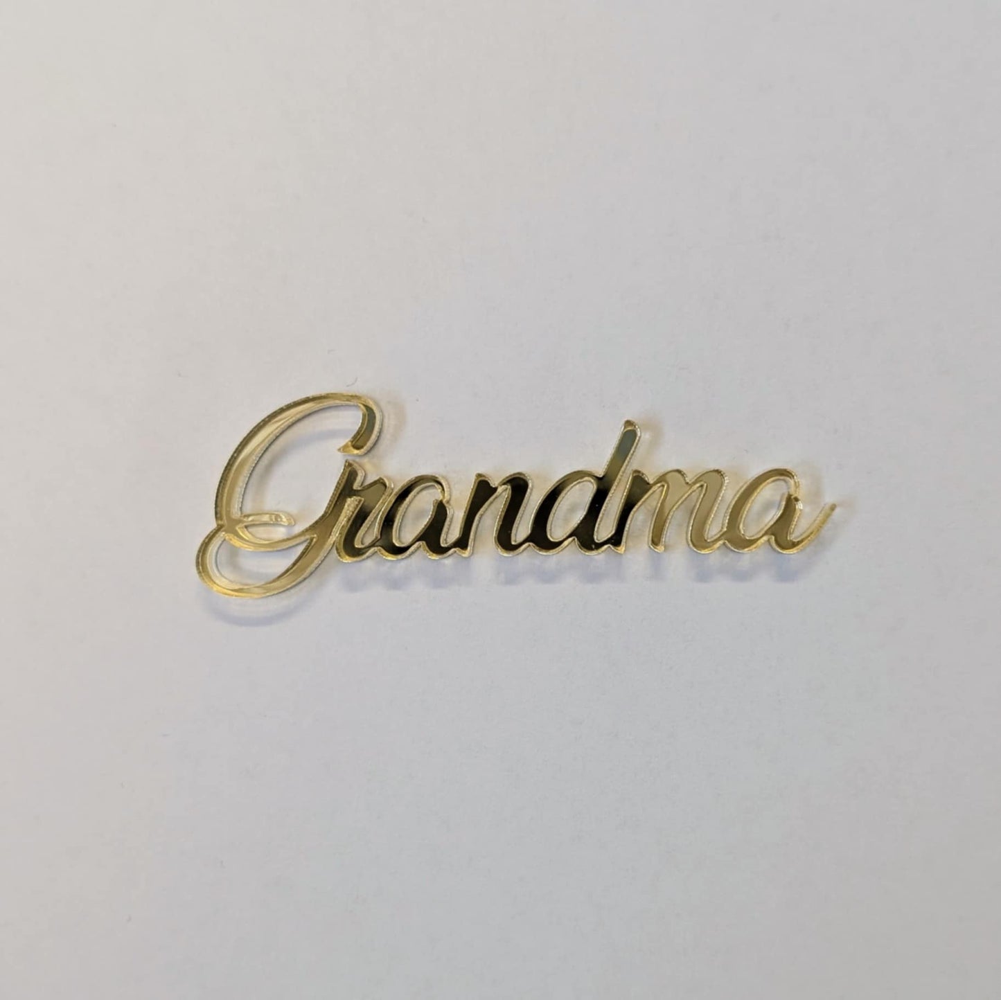 Acrylic Mothers Day Fropper- Gold