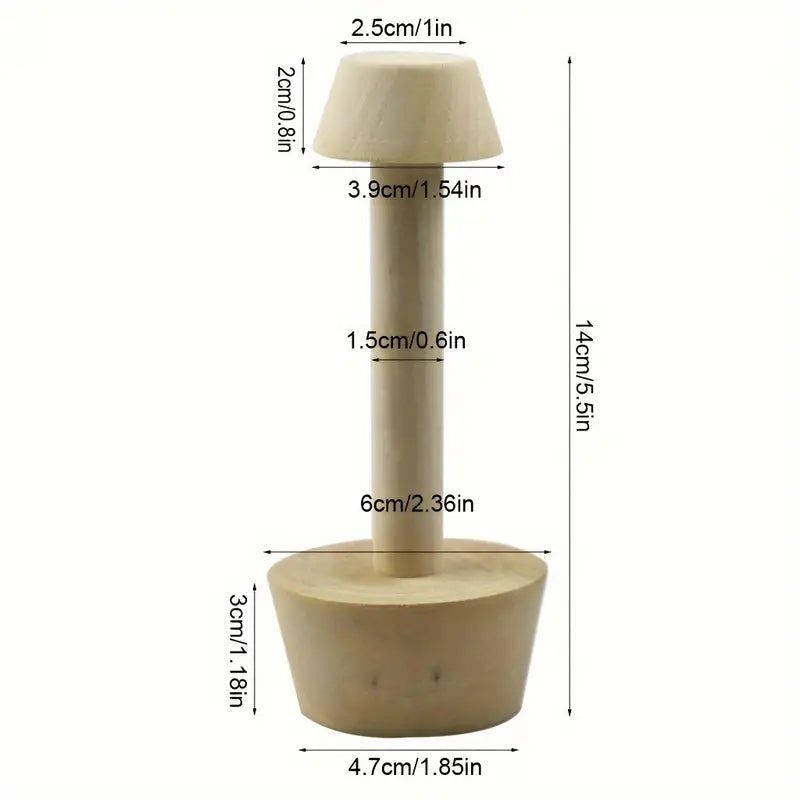 Wooden Tart Tamper Double Sided
