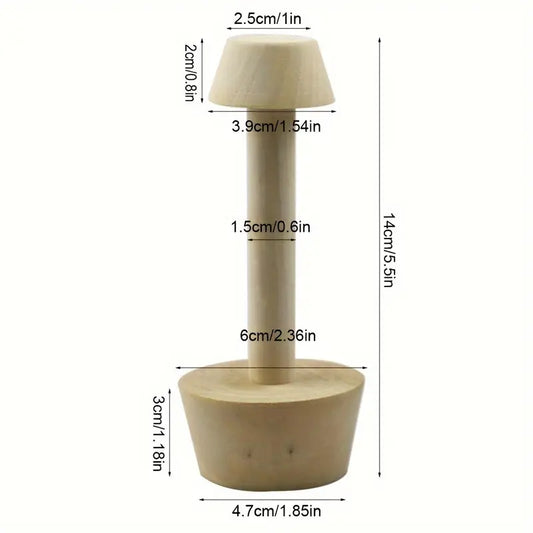Wooden Tart Tamper Double Sided