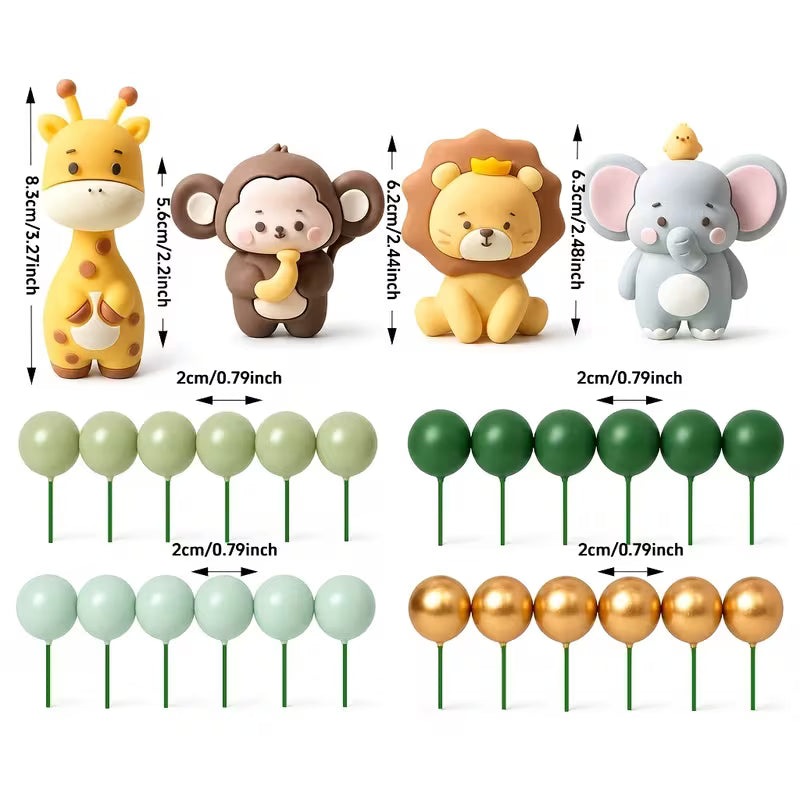 Jungle Animal V2 Cake Decorating Kit