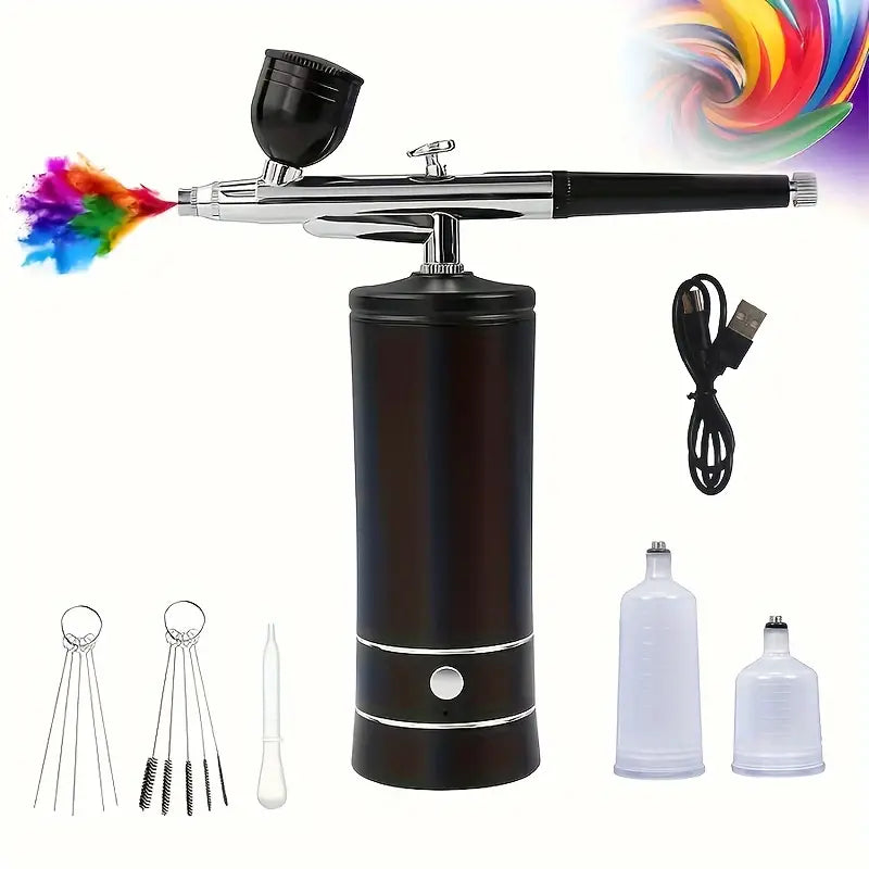 Portable Airbrush Kit With Compressor