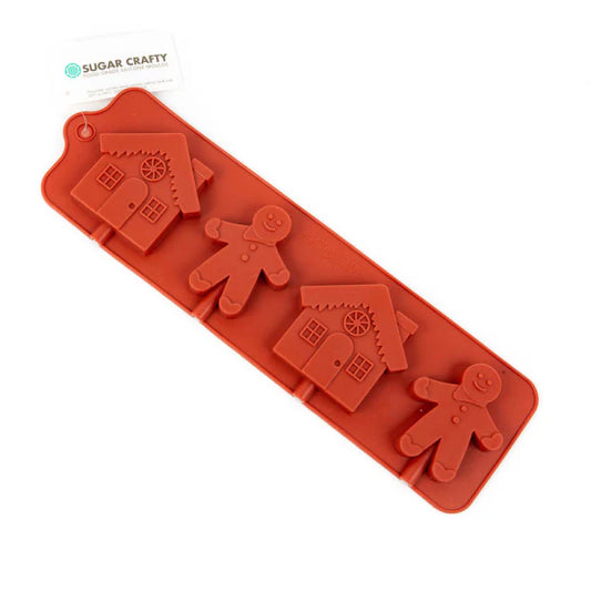 Gingerbread Man and House Chocolate Silicone Mould