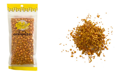 Bakette Sprinkles - Make Your Mix - Gold Sprinkle Mix 56g