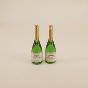 Miniature 2Pc Wine Bottle Figurines