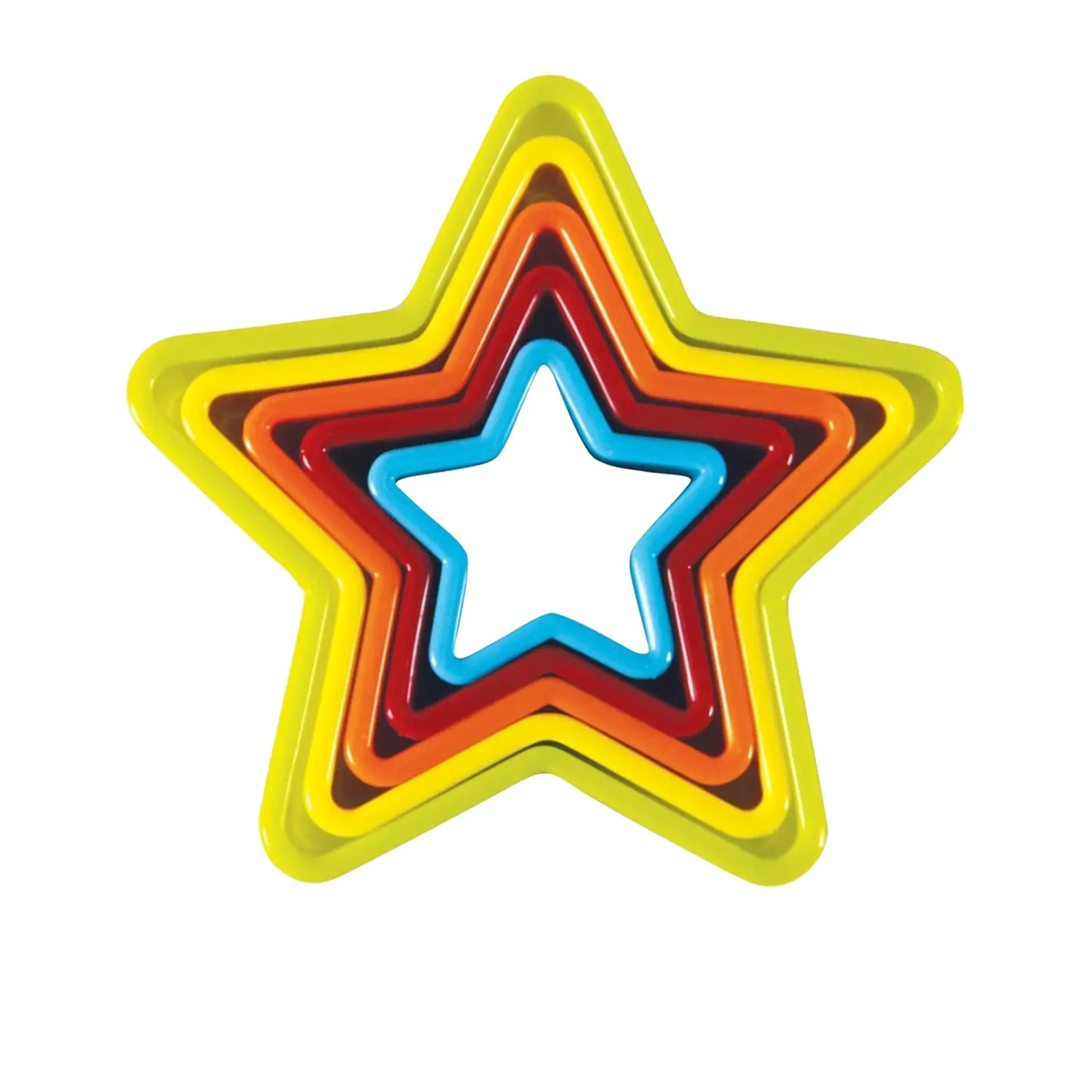 5pc Star Cookie Cutter Set - Assorted Colours