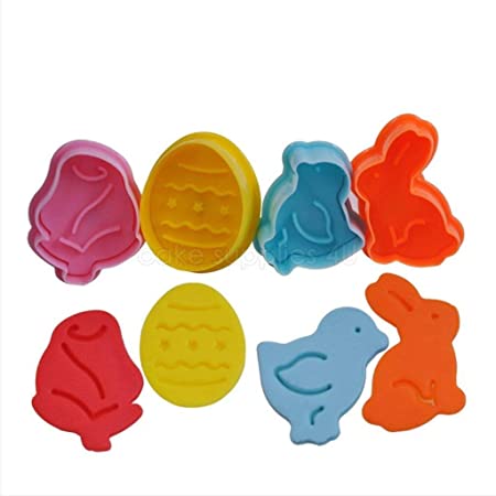 4PC Easter Plunger Cutter Set