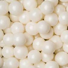 100g 12mm Cachous - Pearl White