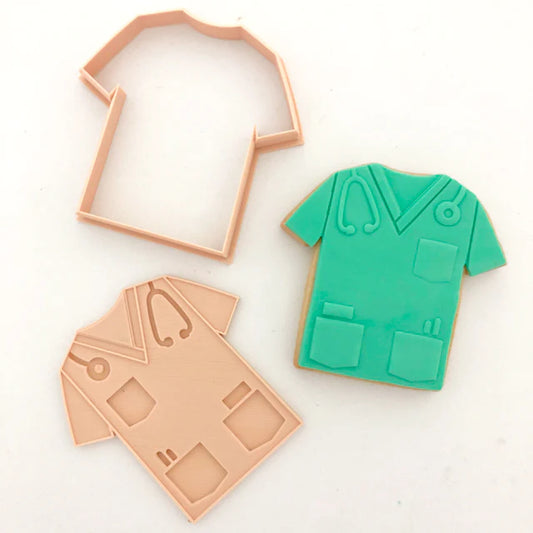 Little Biskut - Scrubs 3D Embosser and Cutter Set.