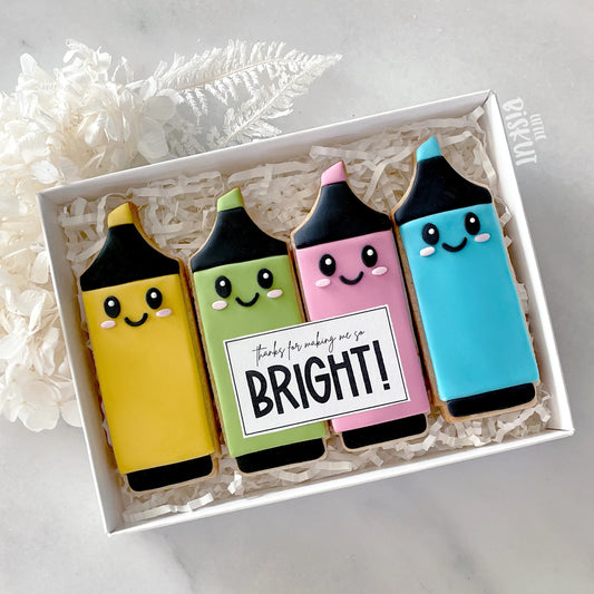 Little Biskut - Highlighter Cutter and Debosser 3pc Set.