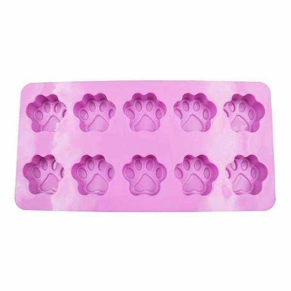 10PC Dog Paw Print Silicone Mould - S503