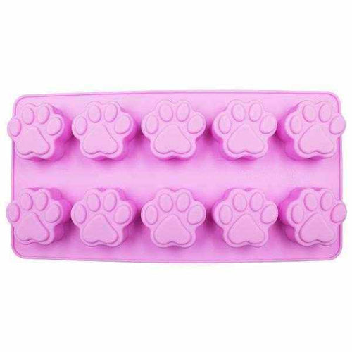 10PC Dog Paw Print Silicone Mould - S503