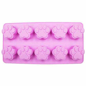 10PC Dog Paw Print Silicone Mould - S503