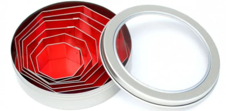 Loyal 5pc Tinplate Cutter Set - Octagon