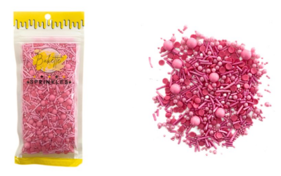 Bakette Sprinkles - Make Your Mix - Pink Sprinkle Mix 56g