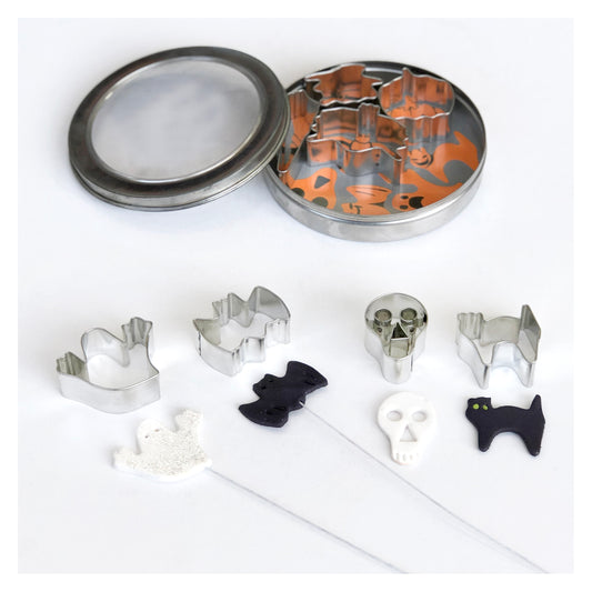 Loyal 8pc Tinplate Cutter Set - Halloween Ghost and Witches