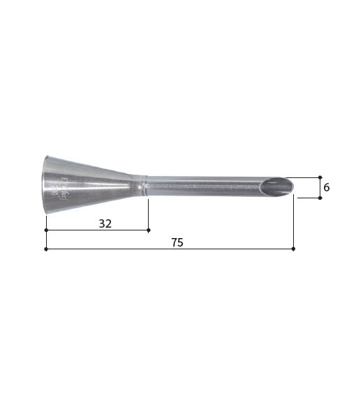 Loyal (Bismarck Tube Standard) Piping Tip - No. 230