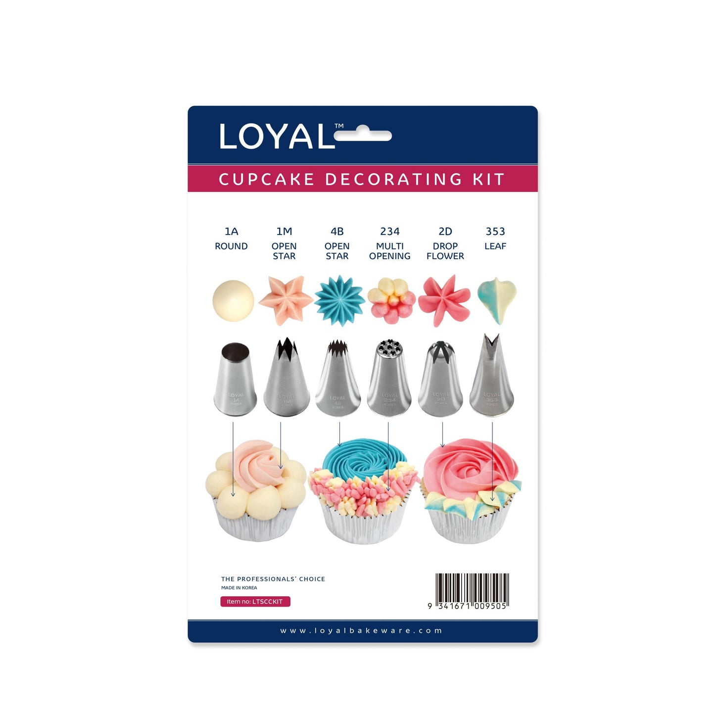 Loyal 8PC Cupcake Decorating Kit