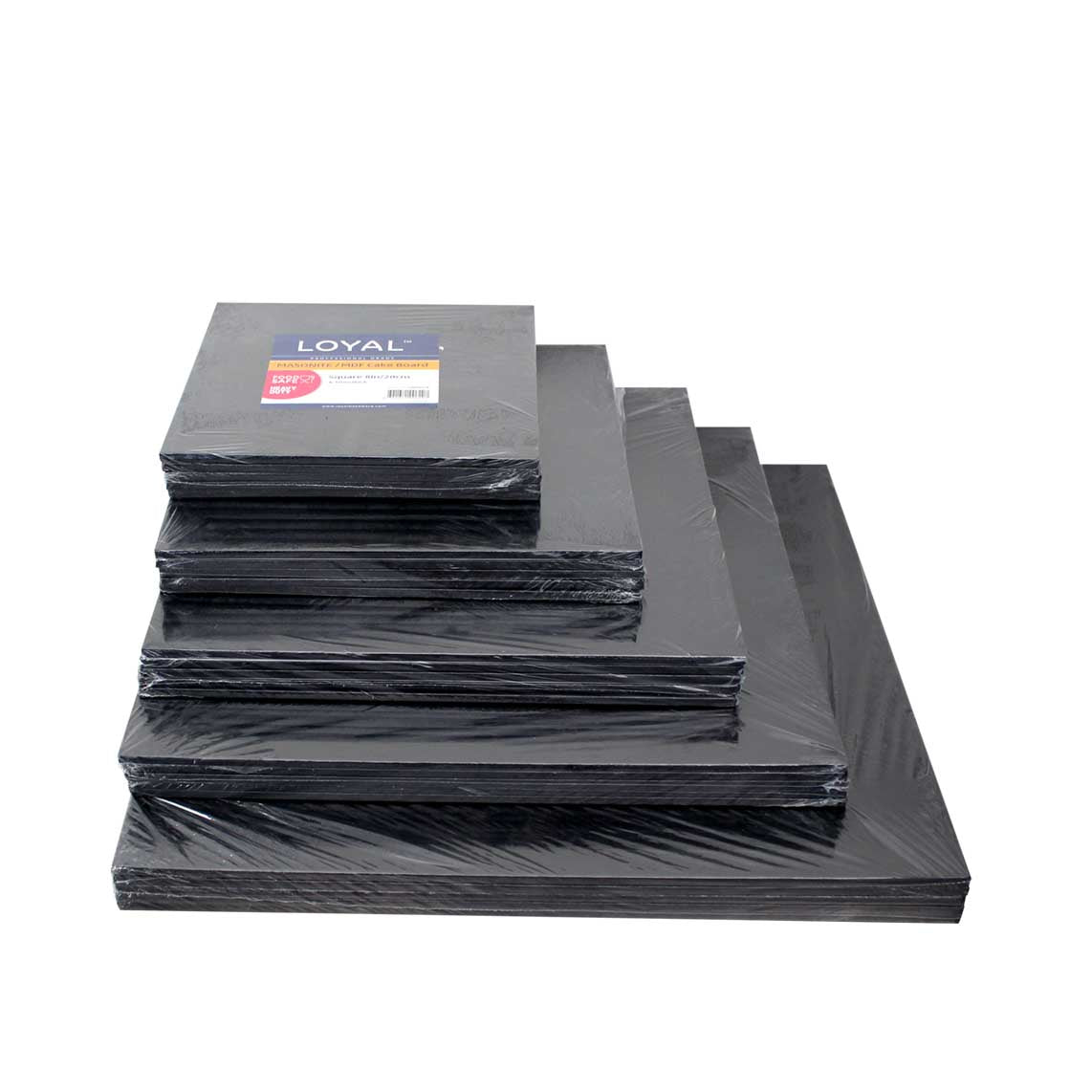 Loyal Black 5mm Square Boards - Assorted Sizes