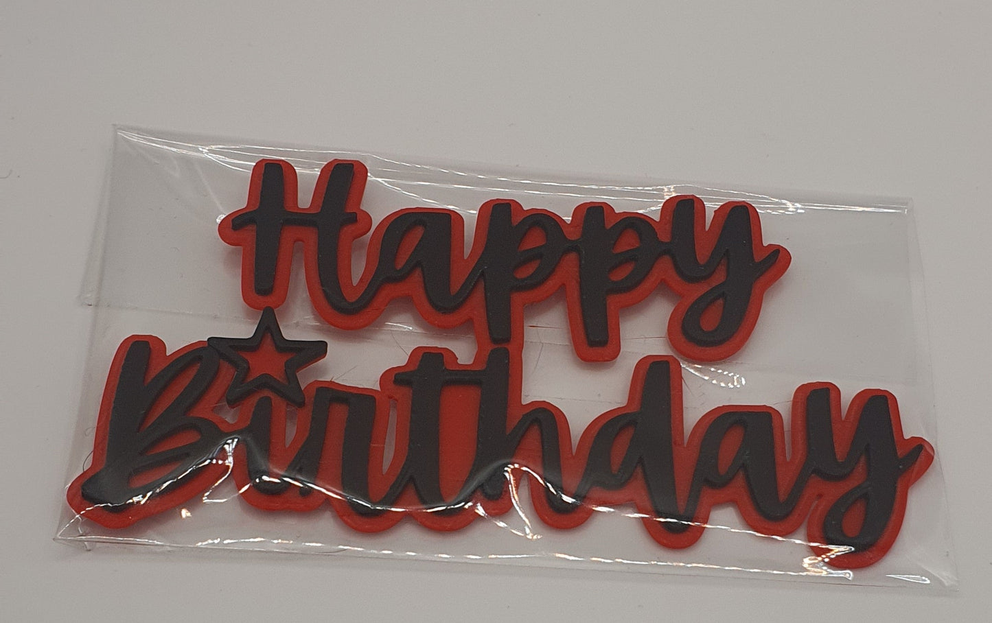 Happy Birthday Printed Coloured Fropper