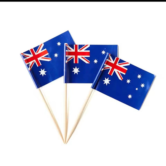 Australia Flag Picks 50Pk