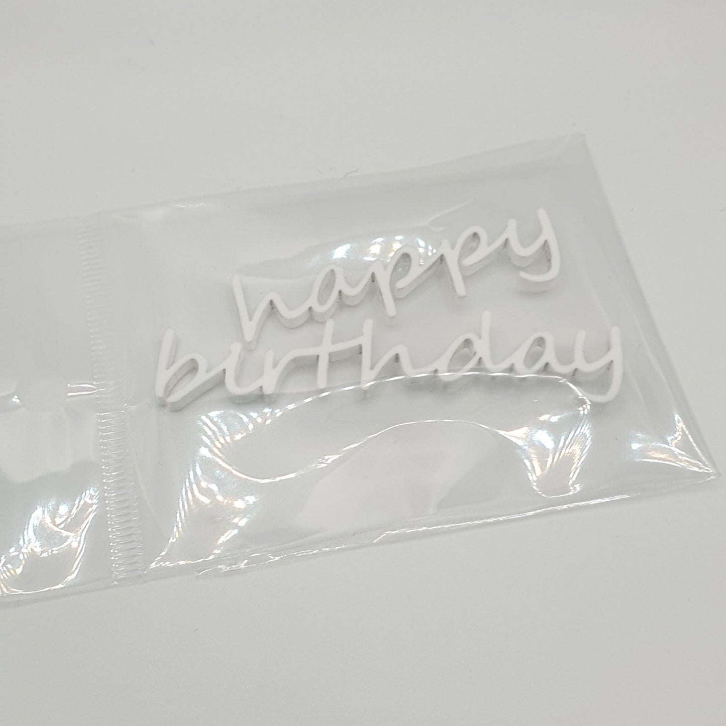 Acrylic Cake Small Fropper V3 - Happy Birthday - Assorted