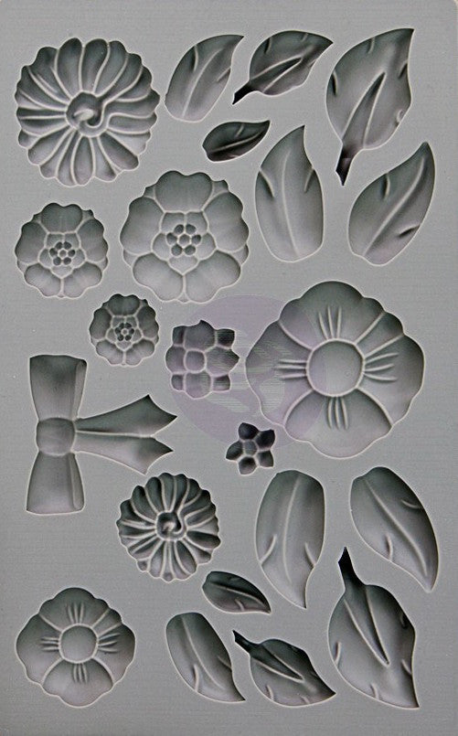 Silicone Mould - Rustic Fleur S362.