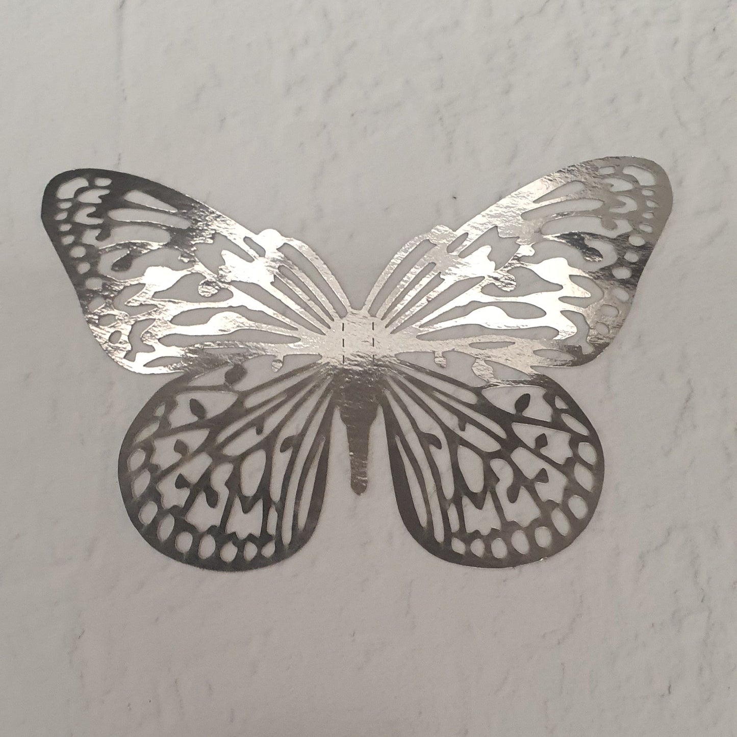 12PC Butterfly Silver - Assorted