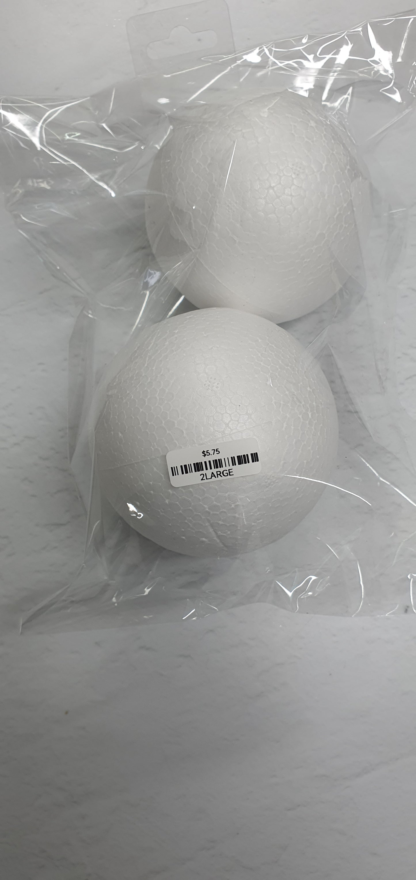 Styrofoam Ball - 2PC Large
