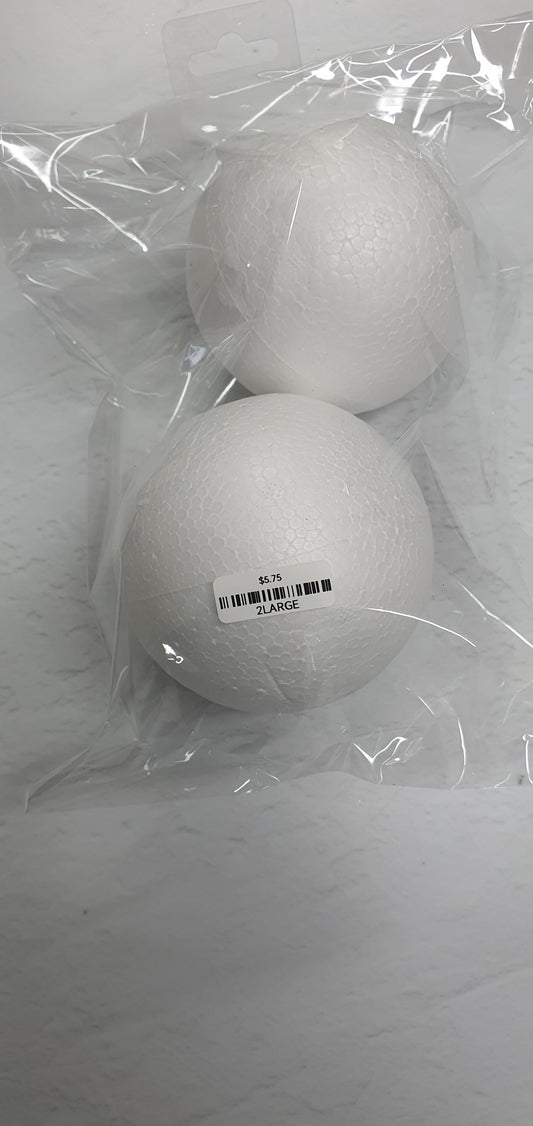 Styrofoam Ball - 2PC Large