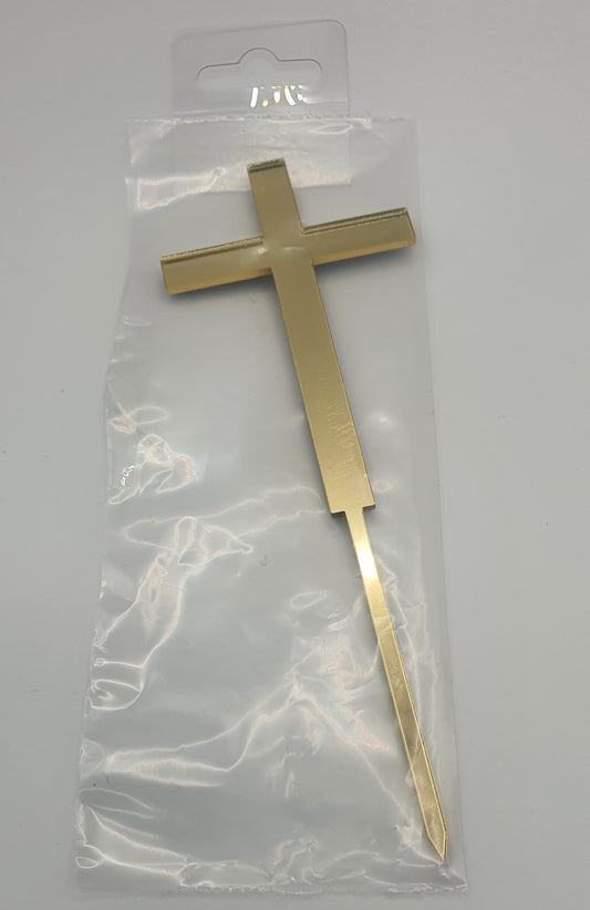 Gold Cross Topper