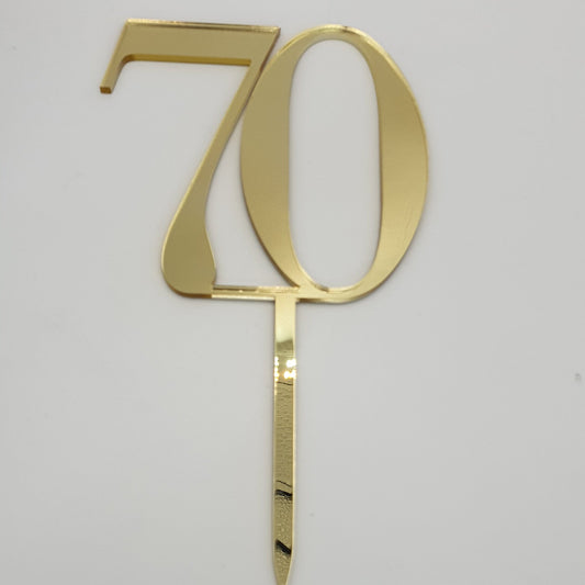 Acrylic 70 Topper - Gold