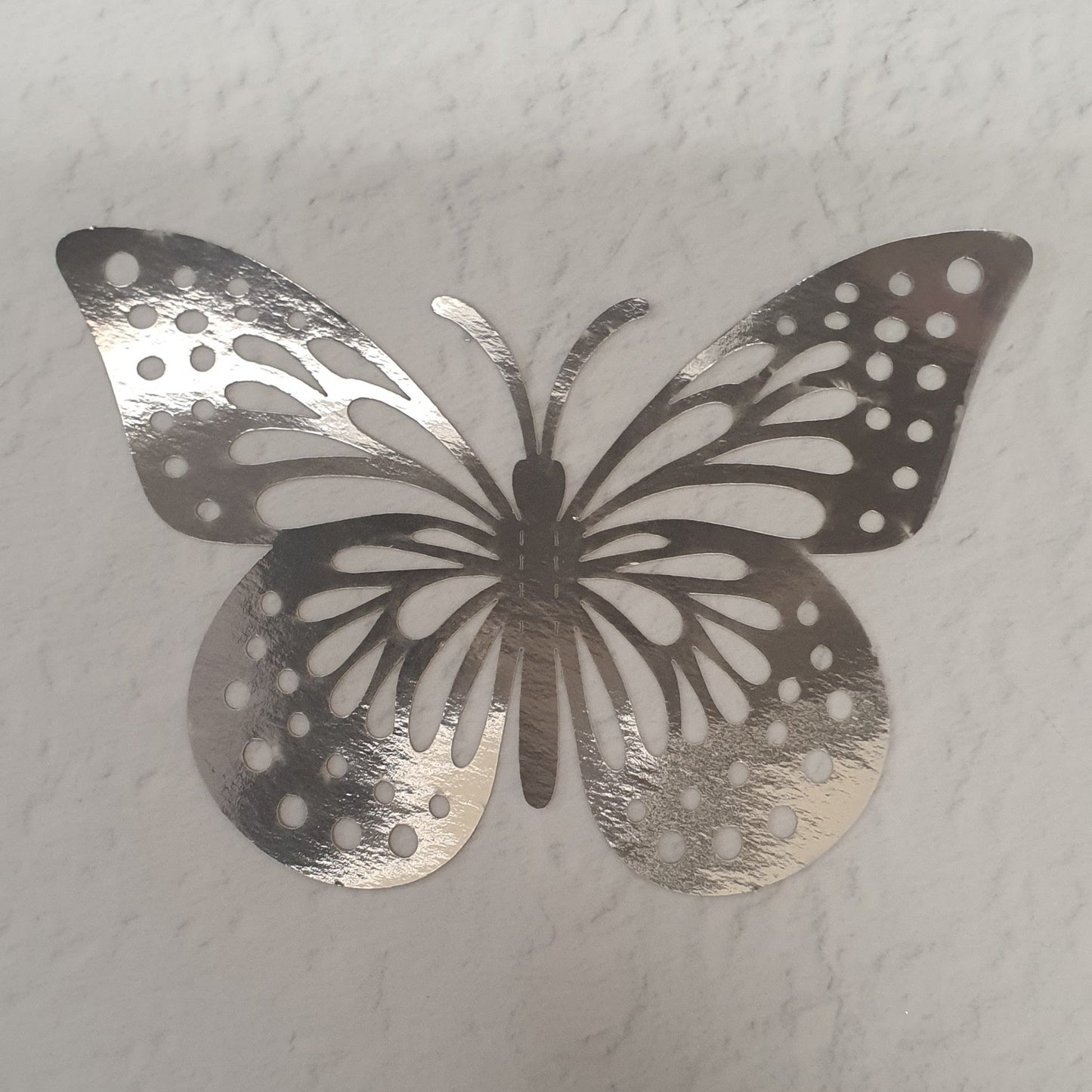 12PC Butterfly Silver - Assorted