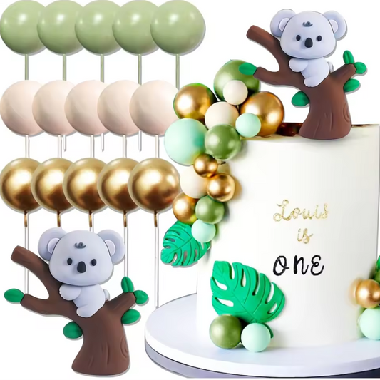 16Pc Koala Cake Decorating Kit