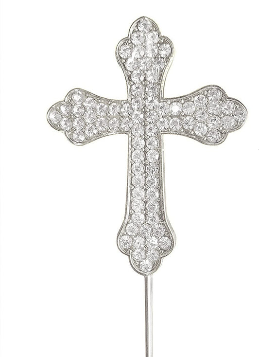 Cross Diamante Bold Cake Topper