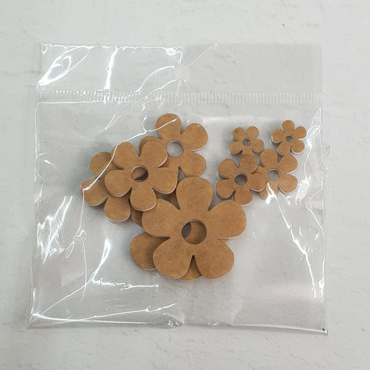 Acrylic Flowers 10PK