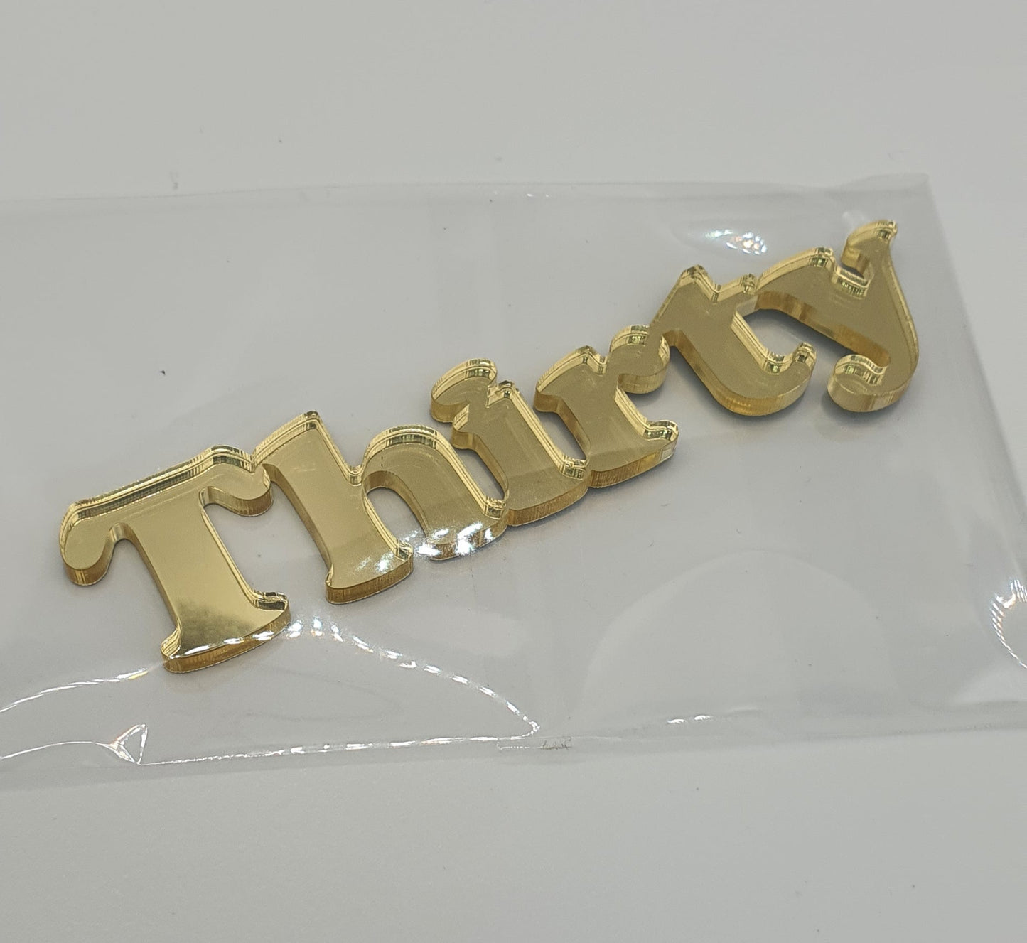 Acrylic Fropper - Numbers - Assorted